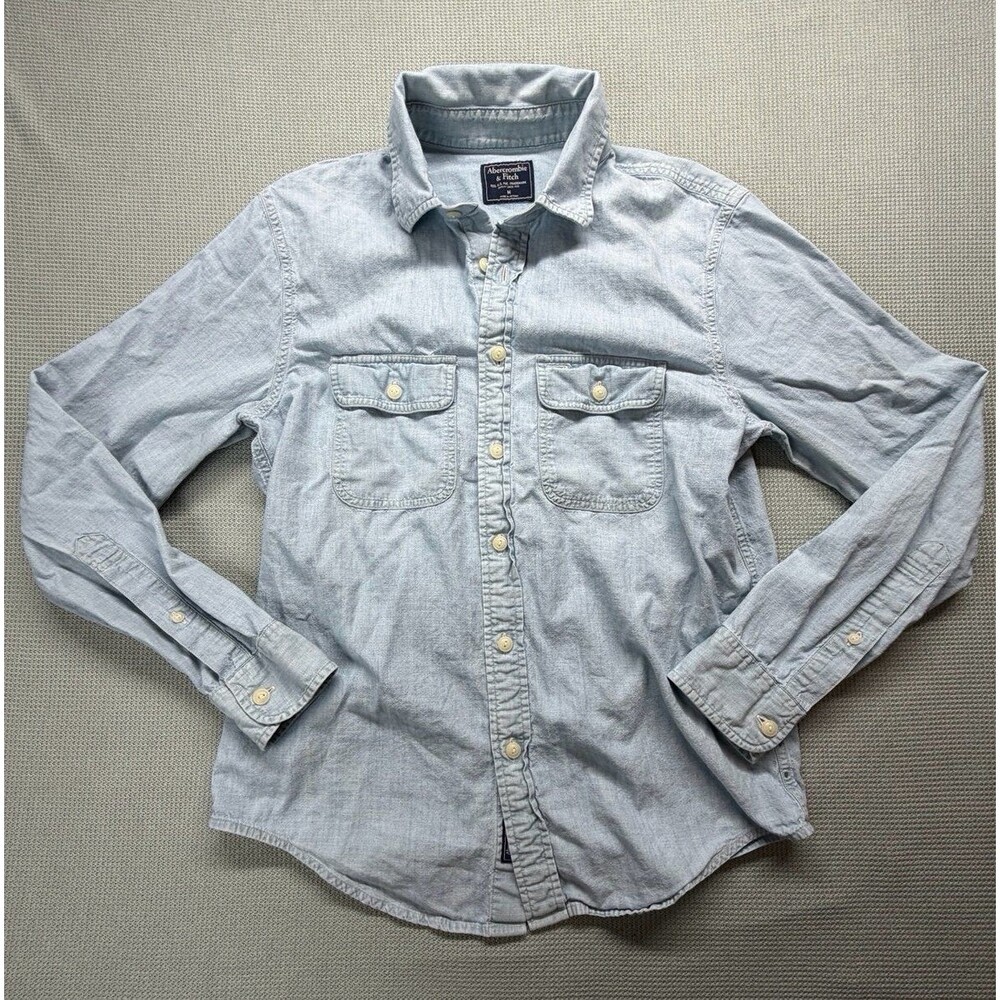 Abercrombie & Fitch Chambray Denim Button Up